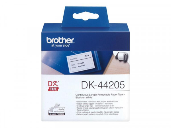 Endlosetiketten Brother QL550/500 30,48m*62mm DK-44205