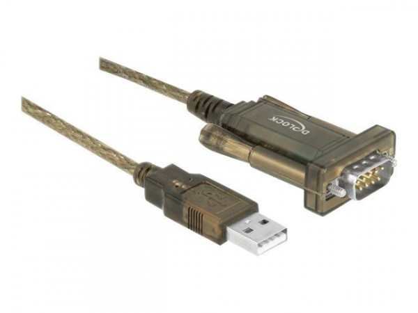 DELOCK Adapter USB 2.0 Typ-A > 1 x Seriell DB9 RS-232