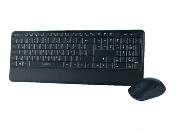 LogiLink Tastatur Maus Kombination Funk 2.4 GHz schwarz