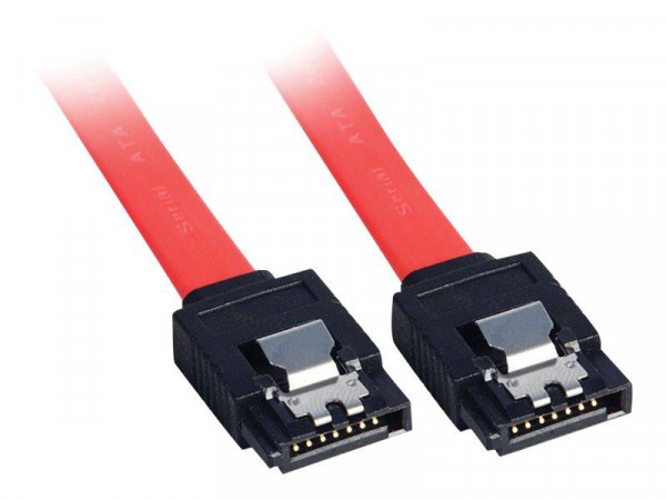 Lindy SATA-Latch-Kabel 1.0m 2x7 pin SATA plug