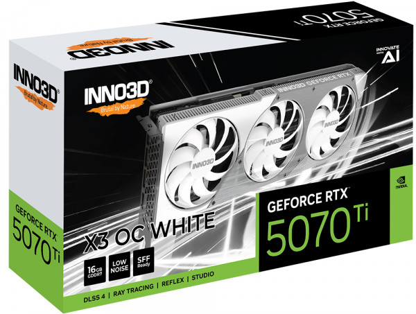 Inno3D RTX5070 TI X3 OC White 16GB GDDR7 HDMI 3xDP