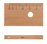 M+R Lineal Holz 50cm Buche Metalleinlage 1 Stück
