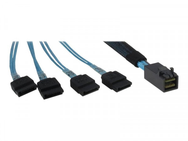 Inter-Tech Kabel SFF 8643 -> 4x SATA 0,5m