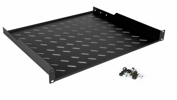 Equip Fachboden fest 19" für Serverschränke, 1U 60cm sw