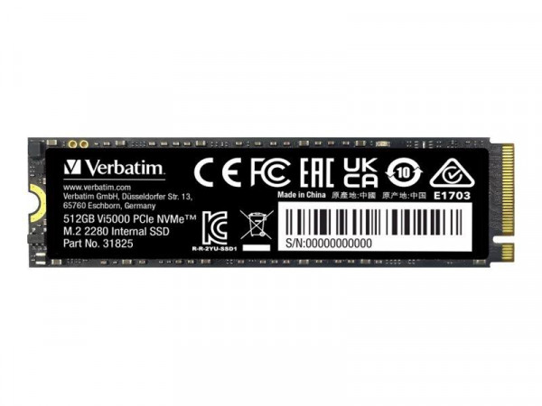 SSD 512GB Verbatim Vi5000 PCIe NVMe M.2