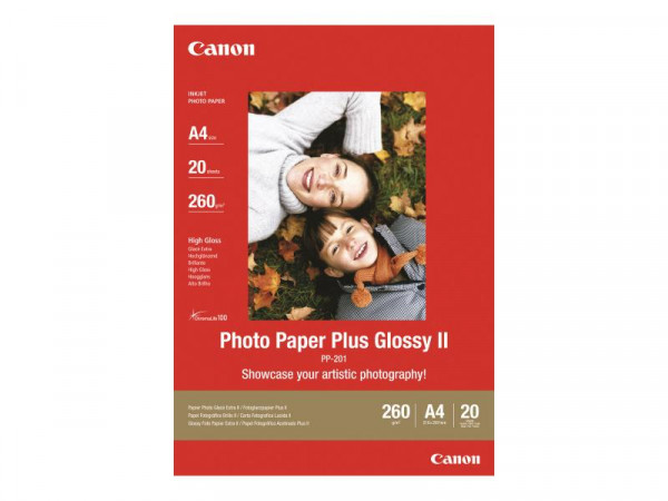 Papier Canon PP201 Fotopapier 20 Blatt A4 (260g)