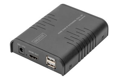 DIGITUS HDMI KVM IP Extender Receiver, Full HD 1,2m Kabel