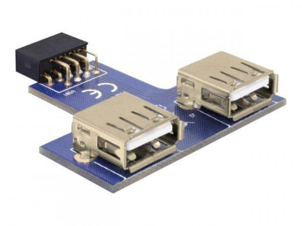 USB Adapter Delock Pinheader -> 2x A Bu/Bu nebeneinander