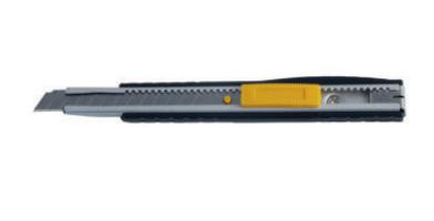 Rieffel Cutter-Messer 9mm Abbrechklinge Met. Silber-Schwarz