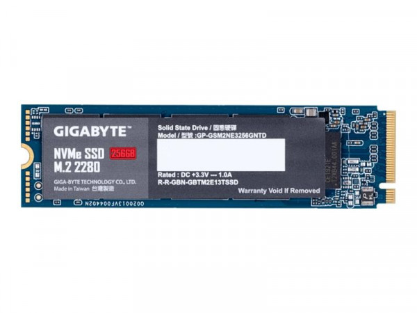 SSD 256GB Gigabyte M.2 PCI-E NVMe