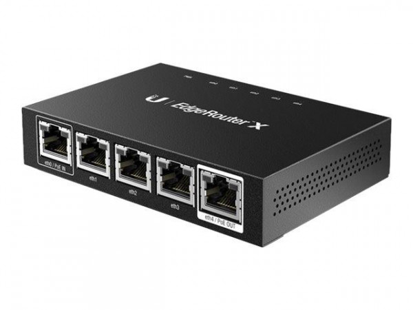 Ubiquiti EdgeRouter X, 5-port Gigabit Router, 1x SFP In