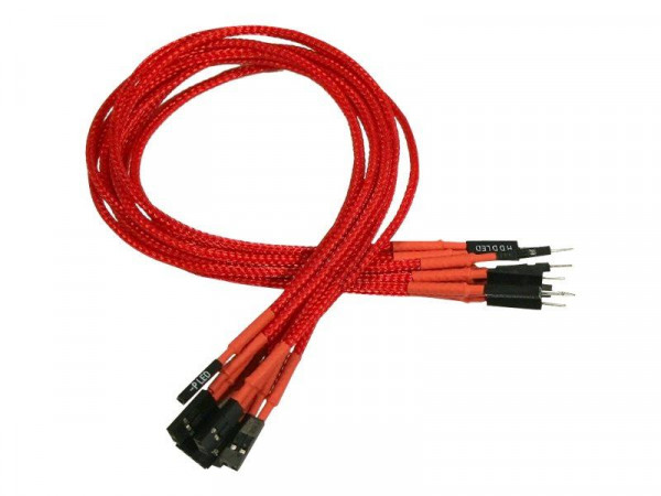 Kabel Nanoxia Frontpanel-Verlängerungen, 30 cm, rot