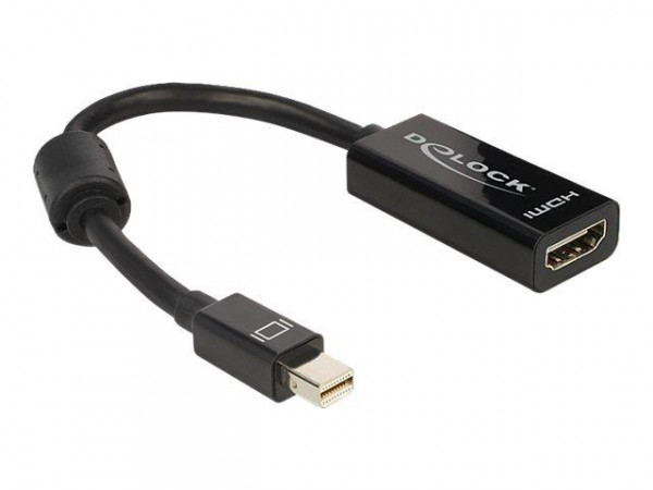 Displayport Adapter Delock mini DP -> HDMI St/Bu schwarz