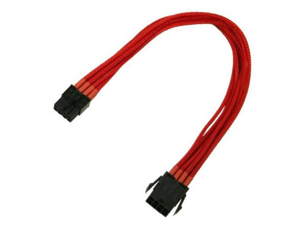 Kabel Nanoxia 8er PCI-E Verlängerung, 30 cm, Single, rot