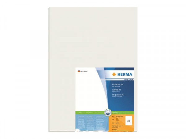 HERMA A3-Etiketten Premium weiß 297x420 mm Papier 100 St.