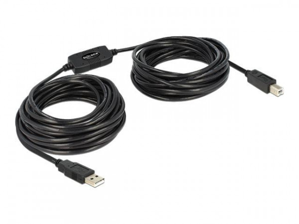 USB Kabel Delock A -> B St/St 11.00m aktiv sw