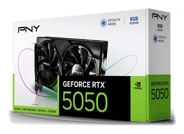 PNY RTX5050 Dual Fan 8GB GDDR6 HDMI 3xDP
