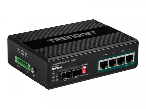 TRENDnet Switch 6-port Gbit PoE+ IP30 Metall 12-56V 120W