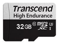 SD microSD Card 32GB Transcend SDHC USD350V w/Adapter
