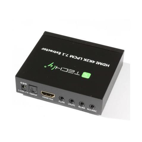 Techly HDMI Audio-Extractor LPCM 7.1 4K, UHD, 3D