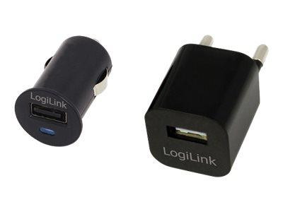 LogiLink USB Travel Charger Combo KIT
