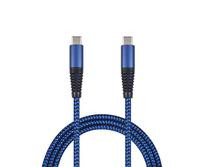2GO USB Ladekabel - blau - 100cm USB Type-C auf USB Type-C