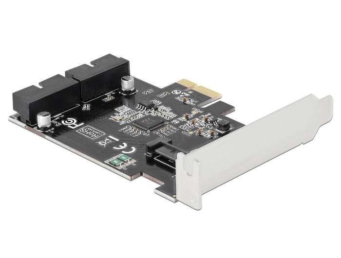 Delock USB 3.0 Front Panel – 2 USB-3.0-Anschlüsse Für 3,5″/5,25″-Schacht, Mit 19-Pin-Innenanschluss, 60 Cm Kabel