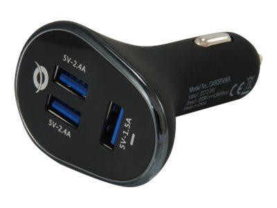 CONCEPTRONIC 3-Port USB Car Charger, 31.5W