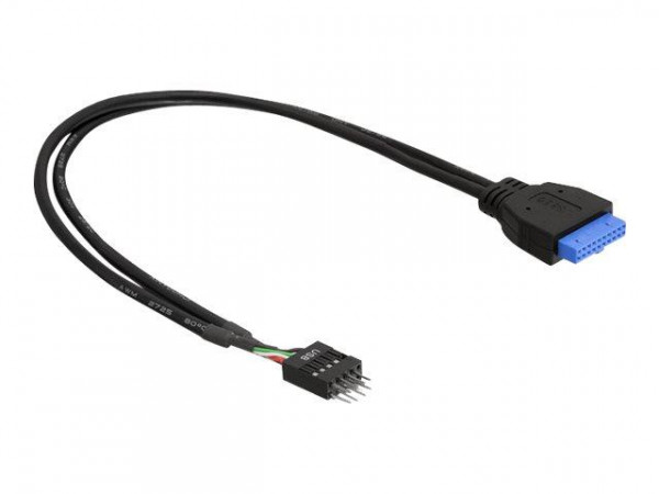 USB3.0 Kabel Delock Pinheader 19pin -> 8pin Bu/St 0.45m