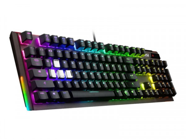 Tastatur mech. MSI Vigor GK80 Red RGB LED MX-Red