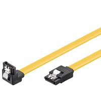 Goobay S-ATA Kabel 6GBits 90grad Clip 0,5m, gelb, bulk