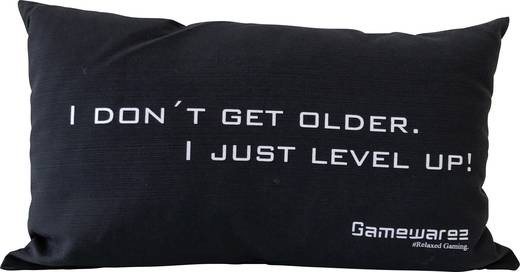 Gamewarez Gaming Kissen "IDontGetOlder" schwarz