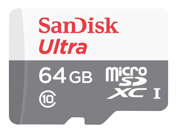 SD MicroSD Card 64GB SanDisk Ultra Class 10 inkl. Adapter