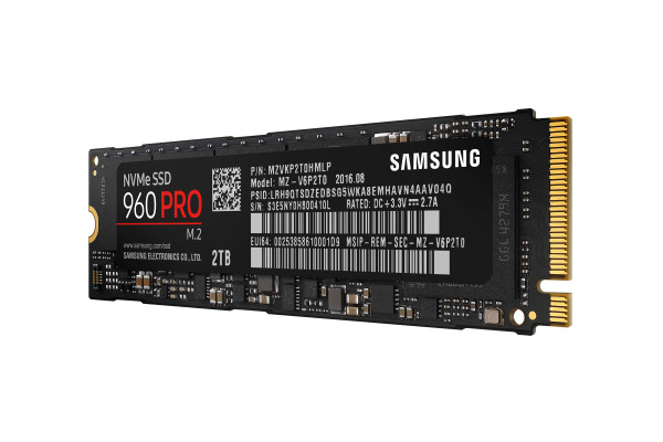 SSD 2TB Samsung M.2 PCI-E NVMe 960 PRO Basic retail