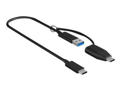USB Adapterkabel IcyBox USB3.2(Gen2) Type-C zu Type A&C 35cm