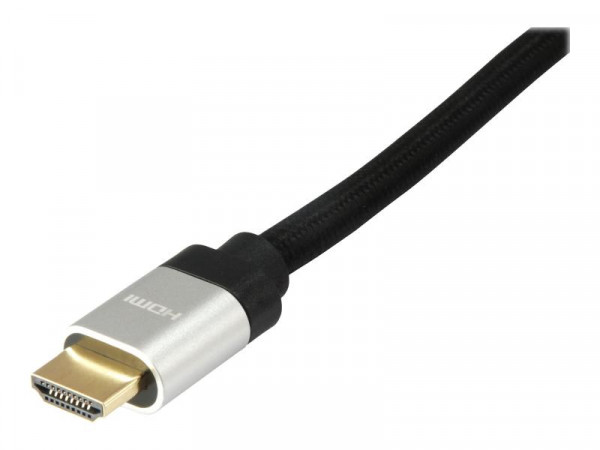 Equip HDMI UHS E.Gewebe 2.1 A-A St/St 5.0m 8K60Hz HDR sw