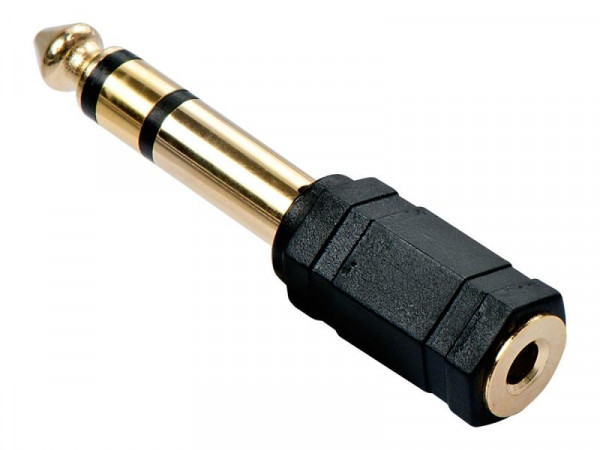 Lindy Audioadapter 3.5mm/6.3mm f/m vergoldet