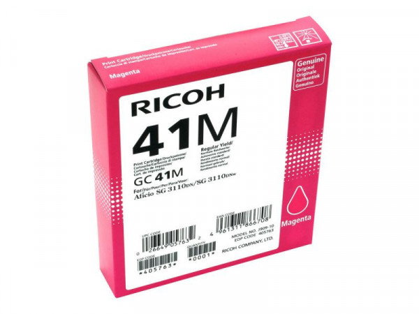 Ricoh Patrone GC41M Gel magenta 2200 Seiten 405763