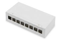 DIGITUS Patchpanel 8-Port Modular Patchpanel weiß