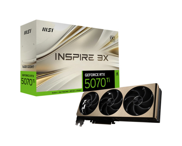 MSI RTX5070 TI INSPIRE 3X OC 16GB GDDR HDMI 3xDP