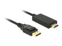 DELOCK Displayport Kabel DP -> HDMI St/St 4K 2.00m schwarz