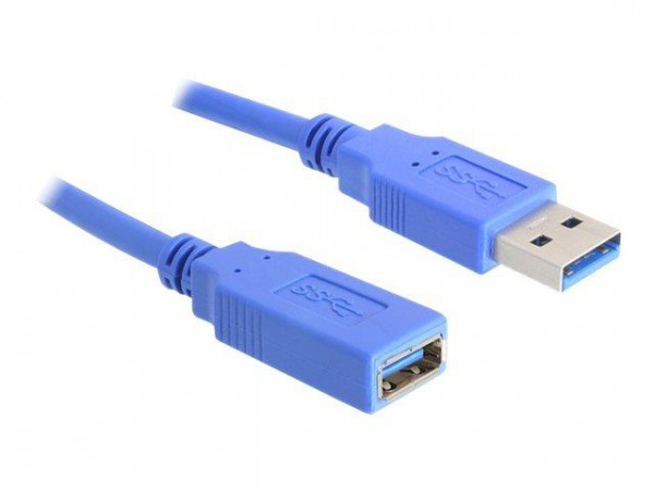 USB3.0 Verl. Delock A -> A St/Bu 1.00m blau