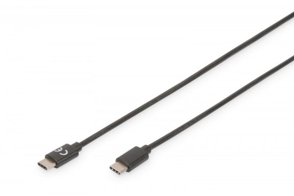 USB Type-C Anschlusskabel, Type-C - C, 1m, schwarz