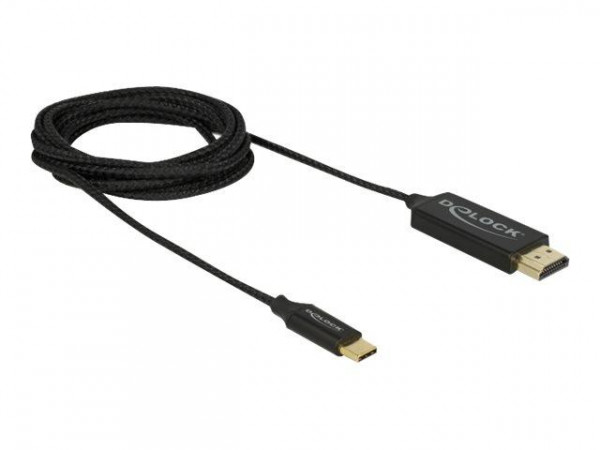 DELOCK USB Typ-C > HDMI Kabel (DP Alt Mode) 4K 60Hz 2m koax.