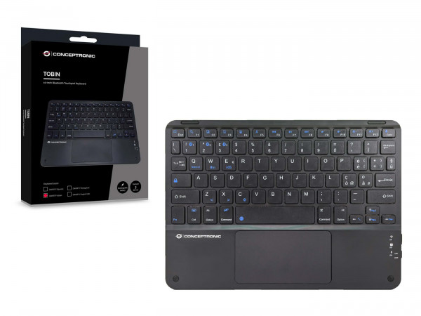 CONCEPTRONIC Wireless Tastatur, Layout italien. 10" schwarz