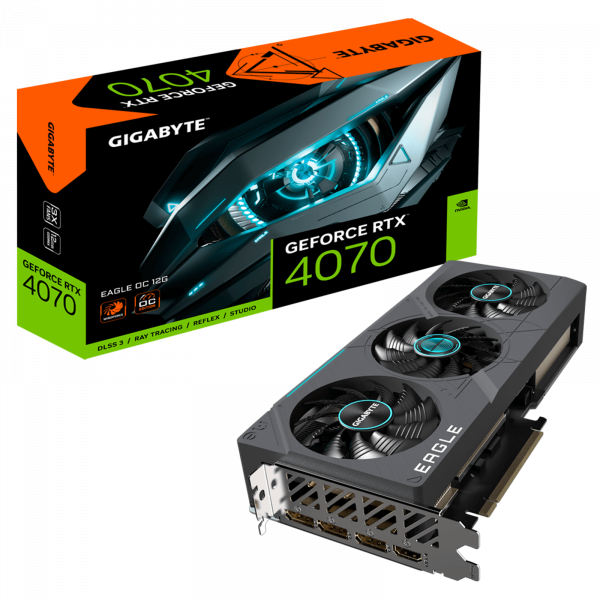 --Gigabyte RTX4070 EAGLE OC 12GB GDDR6X HDMI 3xDP