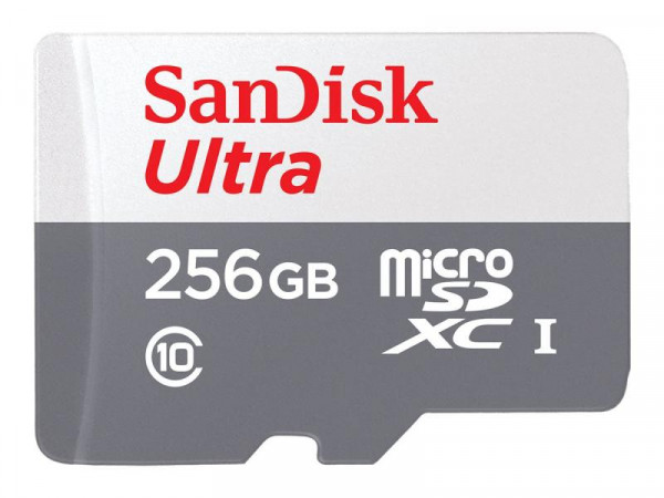 SD MicroSD Card 256GB SanDisk Ultra Class 10 inkl. Adapter