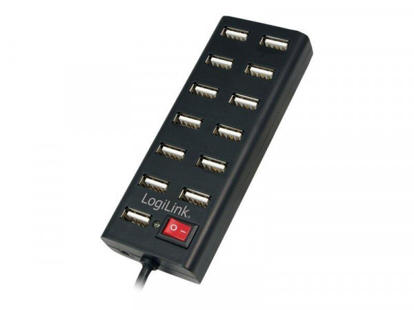 LogiLink USB 2.0 Hub 13-Port with On/Off Switch