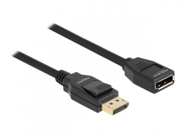 DELOCK DisplayPort 1.2 Verlängerungskabel 4K 60 Hz 2 m