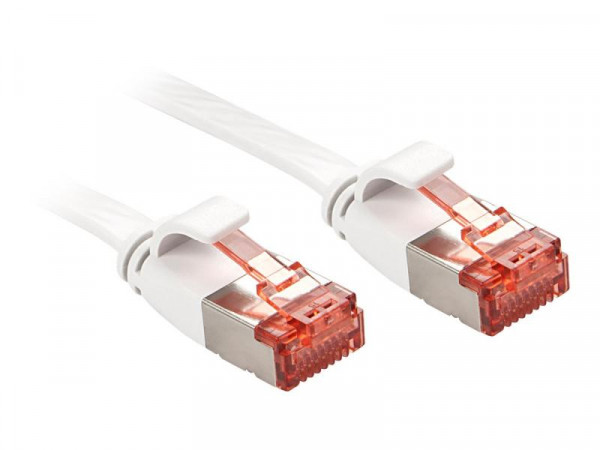 Lindy Patchkabel Cat6 U/FTP Flachband weiß 0.30m